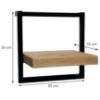 Obrazek Półka BO SPEC-145 akacja/czarny
