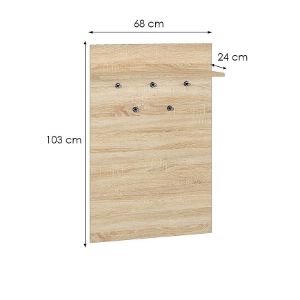 Obrazek Wieszak Caro 18 dąb sonoma