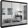 Obrazek Szafa Lux 250 czarna + 3 x lustro