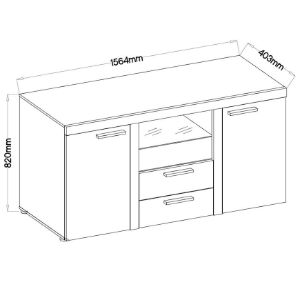 Obrazek Komoda Rumba biała