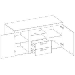Obrazek Komoda Rumba biała