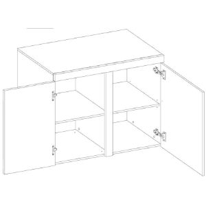 Obrazek Komoda Rumba 2F grafit