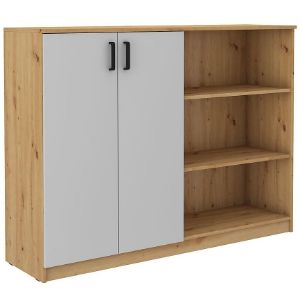 Obrazek Komoda wysoka 2f Malta jasny szary/artisan (850)