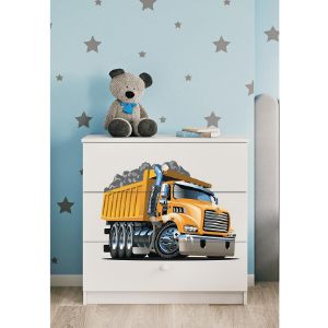 Obrazek Komoda Dla Dzieci Babydreams Biały – Ciężarówka