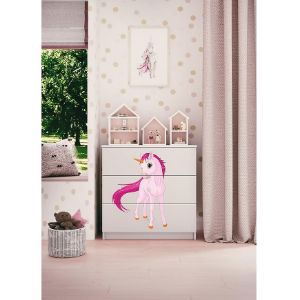 Obrazek Komoda Dla Dzieci Babydreams Biały – Jednorożec