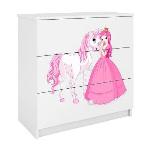 Obrazek Komoda Dla Dzieci Babydreams Biały – Księżniczka 2