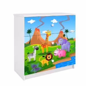 Obrazek Komoda Dla Dzieci Babydreams Biały – Safari