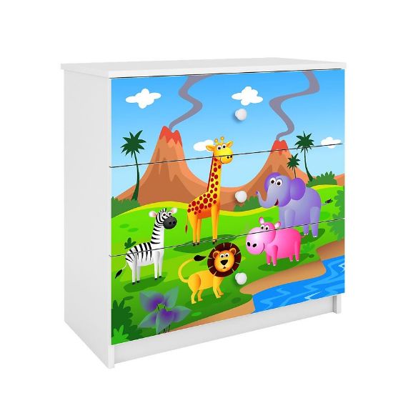 Obrazek Komoda Dla Dzieci Babydreams Biały – Safari