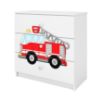 Obrazek Komoda Dla Dzieci Babydreams Biały – Straż Pożarna