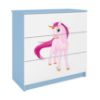 Obrazek Komoda Dla Dzieci Babydreams Niebieski – Jednorożec