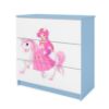 Obrazek Komoda Dla Dzieci Babydreams Niebieski – Księżniczka 1