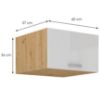 Obrazek Szafka kuchenna Artisan biały połysk 60 Nagu-36 1F