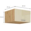 Obrazek Szafka kuchenna Artisan krem połysk 60 Nagu-36 1F