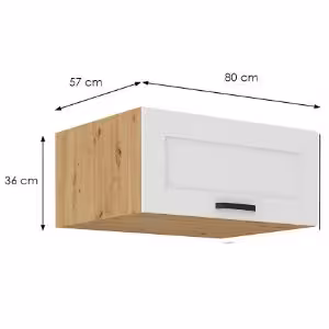 Obrazek Szafka kuchenna Luna biały mat/artisan 80 Nagu-36 1F
