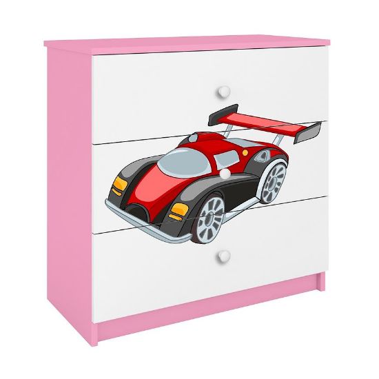 Obrazek Komoda Dla Dzieci Babydreams Różowy – Auto