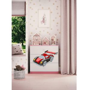 Obrazek Komoda Dla Dzieci Babydreams Różowy – Auto