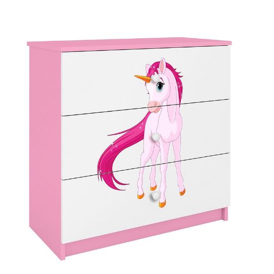 Obrazek Komoda Dla Dzieci Babydreams Różowy – Jednorożec