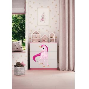 Obrazek Komoda Dla Dzieci Babydreams Różowy – Jednorożec