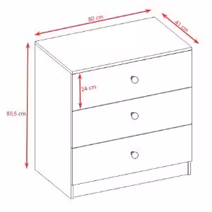 Obrazek Komoda Dla Dzieci Babydreams Różowy – Konik