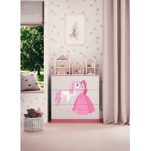 Obrazek Komoda Dla Dzieci Babydreams Różowy – Księżniczka 2
