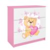 Obrazek Komoda Dla Dzieci Babydreams Różowy – Miś Motyl