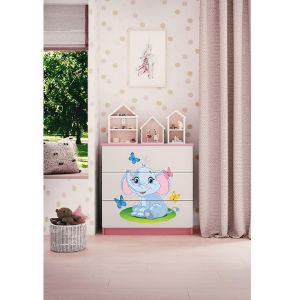 Obrazek Komoda Dla Dzieci Babydreams Różowy – Słonik