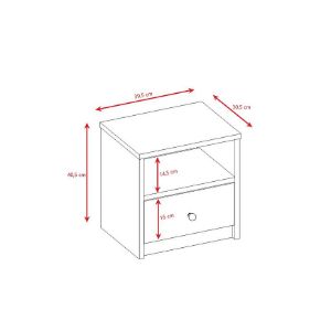 Obrazek Szafka Nocna Babydreams Różowy