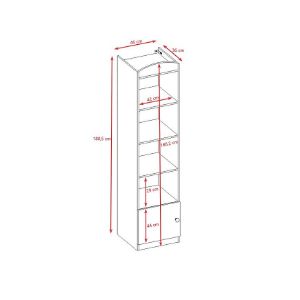 Obrazek Regał Pojedyńczy Babydreams Biały