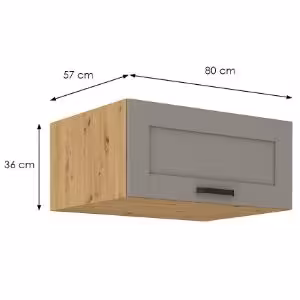 Obrazek Szafka kuchenna Luna claygrey/artisan 80 Nagu-36 1F