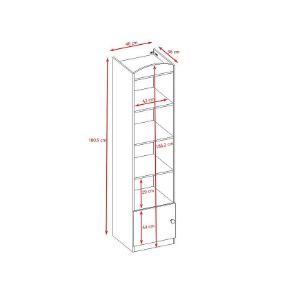 Obrazek Regał Pojedyńczy Babydreams Różowy