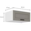 Obrazek Szafka kuchenna Luna claygrey/biały 80 Nagu-36 1F