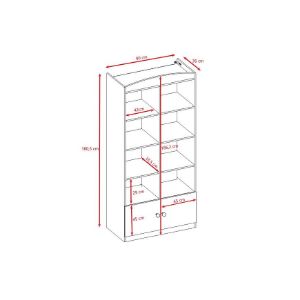 Obrazek Regał Podwójny Babydreams Różowy