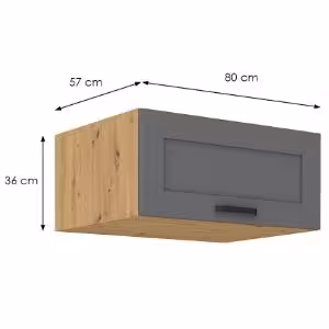 Obrazek Szafka kuchenna Luna dustgrey/artisan 80 Nagu-36 1F