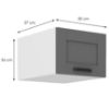 Obrazek Szafka kuchenna Luna dustgrey/biały 50 Nagu-36 1F
