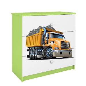 Obrazek Komoda Dla Dzieci Babydreams Zielony – Ciężarówka
