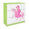 Obrazek Komoda Dla Dzieci Babydreams Zielony – Księżniczka 1