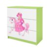 Obrazek Komoda Dla Dzieci Babydreams Zielony – Księżniczka 1