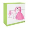 Obrazek Komoda Dla Dzieci Babydreams Zielony – Księżniczka 2