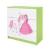 Obrazek Komoda Dla Dzieci Babydreams Zielony – Księżniczka 2