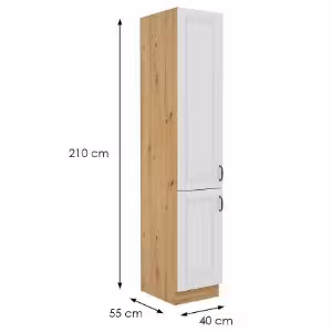 Obrazek Szafka kuchenna Stilo biała mat/artisan 40DK-210 2F