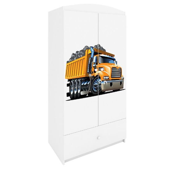Obrazek Szafa Babydreams Biały – Ciężarówka