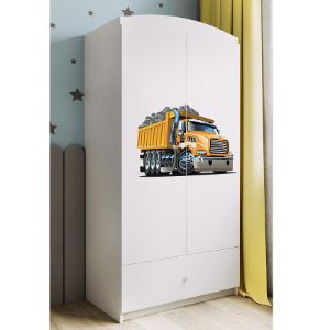 Obrazek Szafa Babydreams Biały – Ciężarówka