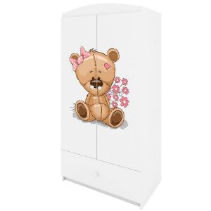 Obrazek Szafa Babydreams Biały – Miś Kwiatki
