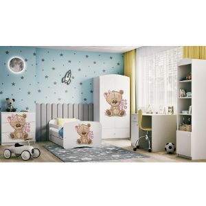 Obrazek Szafa Babydreams Biały – Miś Kwiatki