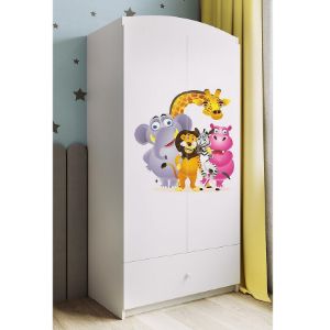 Obrazek Szafa Babydreams Biały – Zoo