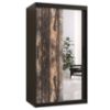 Obrazek Szafa Rustic II 100 czarny/lustro