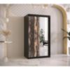 Obrazek Szafa Rustic II 100 czarny/lustro