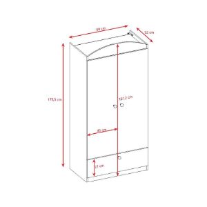 Obrazek Szafa Babydreams Niebieski – Auto