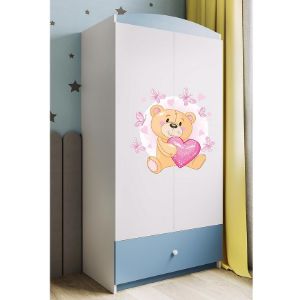 Obrazek Szafa Babydreams Niebieski – Miś Motyl