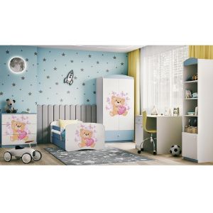 Obrazek Szafa Babydreams Niebieski – Miś Motyl